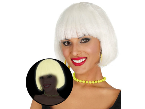 Peruka blond świecąca w ciemności