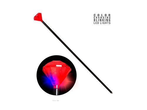 Laska z migającym czerwonym „rubinem” - 88 cm