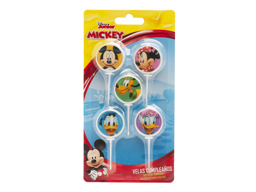 Świeczki urodzinowe Mickey i przyjaciele - 3 cm - 5 szt.