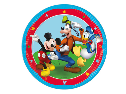 Mickey Mouse birthday plates - 23 cm - 8 pcs.