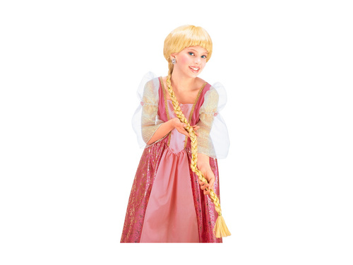 Peruka Roszpunki z bardzo długim warkoczem