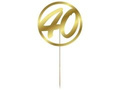Paper topper for 40th birthday cake - 1 pc.