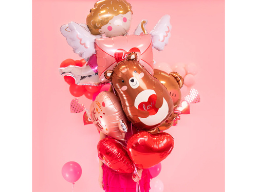Balon foliowy Miś z sercem - 48x79 cm - 1 szt.