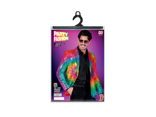 Imprezowa marynarka Party Fashion - tie-dye cekinowa