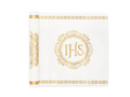 IHS table runner decoration with gold ornament - 30 cm x 5 m - 1 pc.