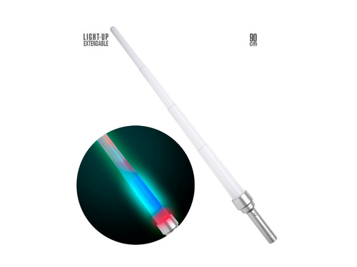 Wysuwany miecz świetlny - 90 cm - 4 funkcje świetlne