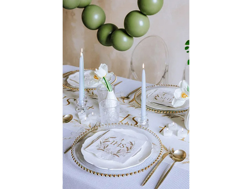 Świeczka podgrzewacz Serce białe - 4 cm - 10 szt.