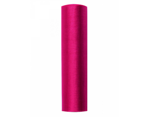 Organza plain dark pink - 16 cm x 9 meters