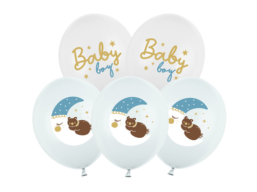 Balloons Baby Boy Blue - 30 cm - 6 pcs