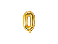 Foil balloon letter "O" gold - 35 cm