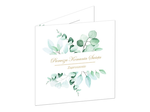 Comunion invitation card & envelope - 6 pcs
