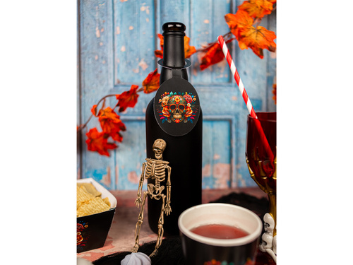 Zawieszki na butelki Dia De Los Muertos - 8 szt.