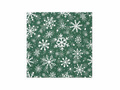 Christmas napkins Snowflakes green - 33 cm - 20 pcs.