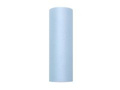 Smooth blue tulle - 15 cm x 9 meters - 1 piece.