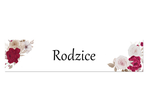 Tablica rejestracyjna Rodzice - 52 x 12 cm - 2 szt.