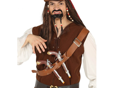Silver pirate gun - 40 cm - 1 pcs
