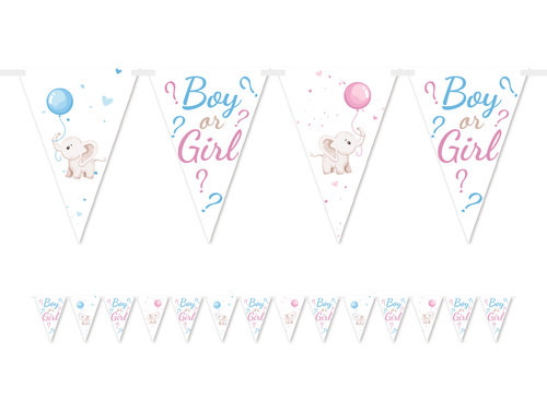 Baner flagi Girl or Boy? - 5 m - 1 szt.