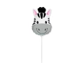 Balon foliowy do patyka Zebra - 20x29 cm - 1 szt.
