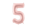 Number 5 Pink Foil Balloon - 72 cm - 1 pc