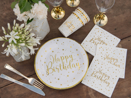 Happy Birthday napkins - 25 cm - 20 pcs.