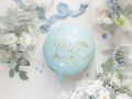 First Holy Communion blue foil balloon - 35 cm - 1 pc.