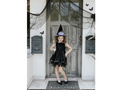 Black witch hat - 1 pc