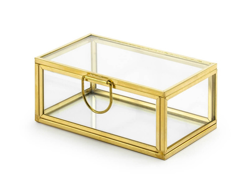 Glass box for gold rings - 1 piece.