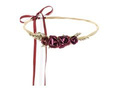 Wreath with flowers maroon - 1 item.