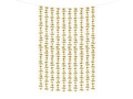 Curtain - door curtain floral metallic gold - 100 x 210 cm