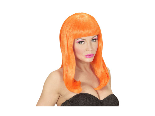 Neonowa pomarańczowa peruka Patsy