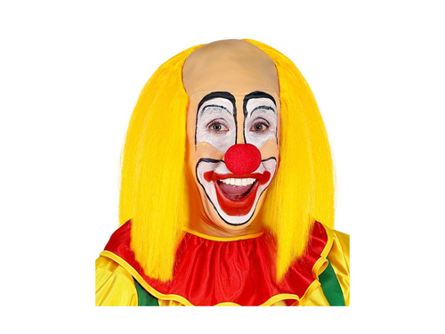 Nakrycie głowy peruka klauna z żółtymi włosami