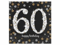 60th birthday napkins - 33cm - 16 pcs.