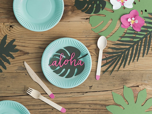 Dekoracje Aloha - Liście Tropikalne - 21 szt.