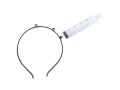 Tiara with syringe