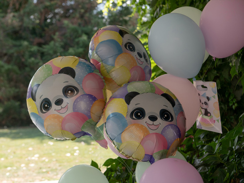 Balon foliowy Panda - 45 cm - 1 szt.