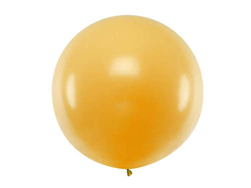 Giant balloon 1 m in diameter - gold metallic.