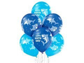 Balony lateksowe Rekin Happy Birthday - 12" - 6 szt.