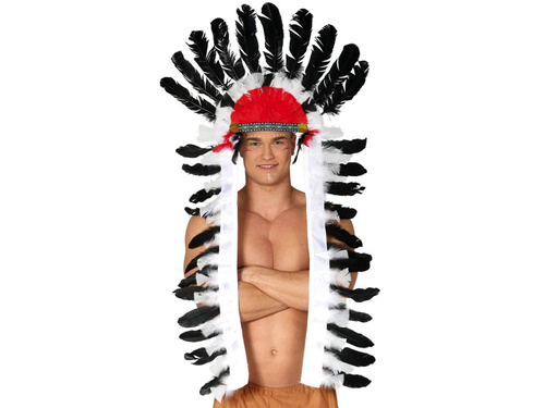 Indian Feather Headdress - 116 cm