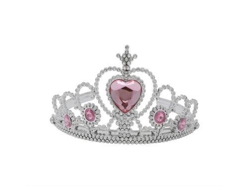 Tiara diadem Srebrna Księżniczka - 1 szt.