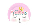 Pink Cat plates - 18 cm - 6 pcs.