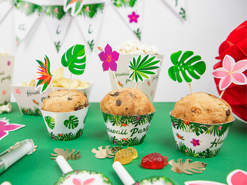 Hawaii Party cupcake liners - 6 pcs.