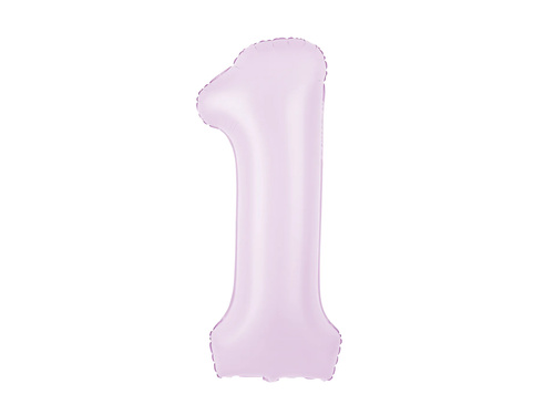 Number 1 Lilac Foil Balloon - 100 cm - 1 pc