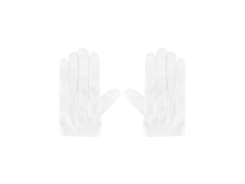 Rękawiczki karnawałowe białe dla dzieci - 1 para