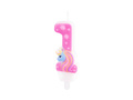 Unicorn candle no 1 - 1 pc