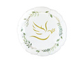 Foil balloon Dove with leaves - 46 cm - 1 pc.