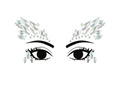 Adhesive face jewellery