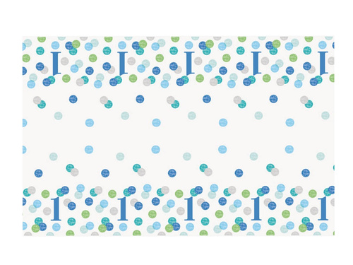 Birthday tablecloth Dots for Birthday - 137 x 213 cm - 1 pcs.