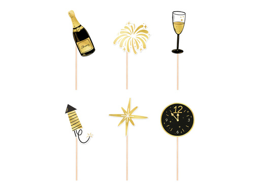 Happy New Year Partypicks - 6 pcs
