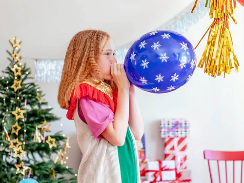 Balony lateksowe na Boże Narodzenie - 30 cm - 6 szt.