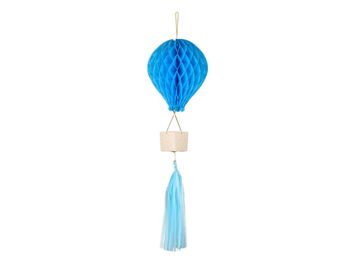 Dekoracja wisząca rozeta Balon niebieski - 1 szt.